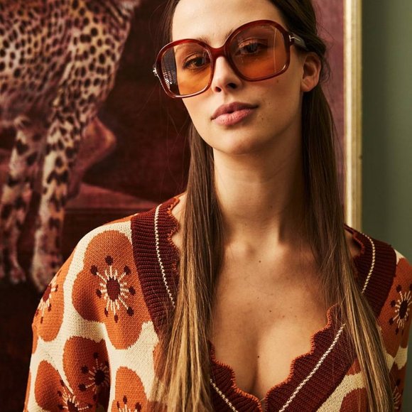 Tom Ford Hanley FT1034 45E Sunglasses - Light Brown/Brown Photochromic